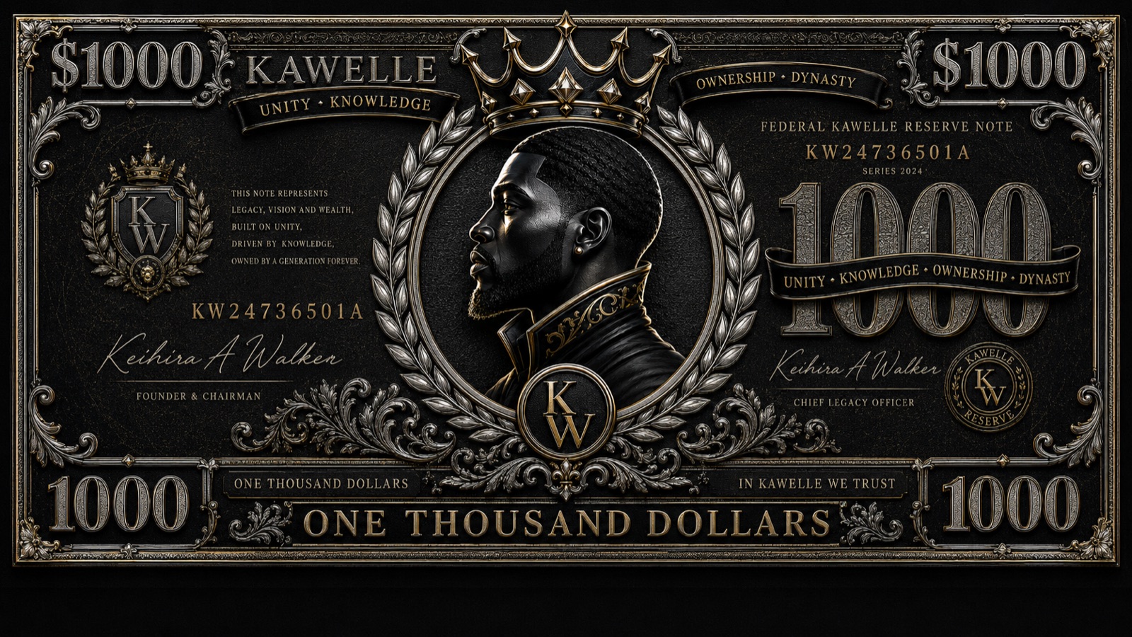 KAW Crown rewards note concept