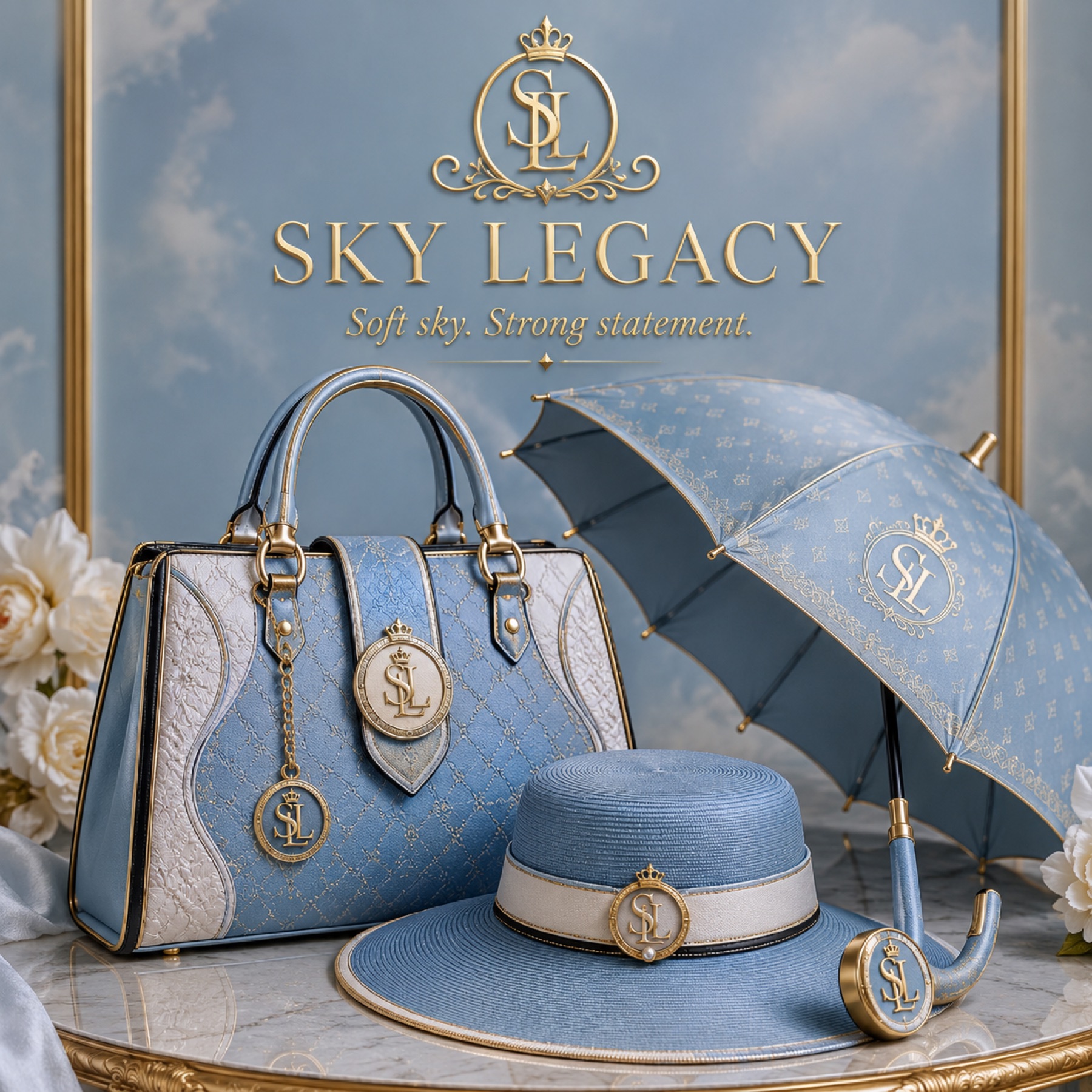 Luxury Purse Hat & Umbrella 14