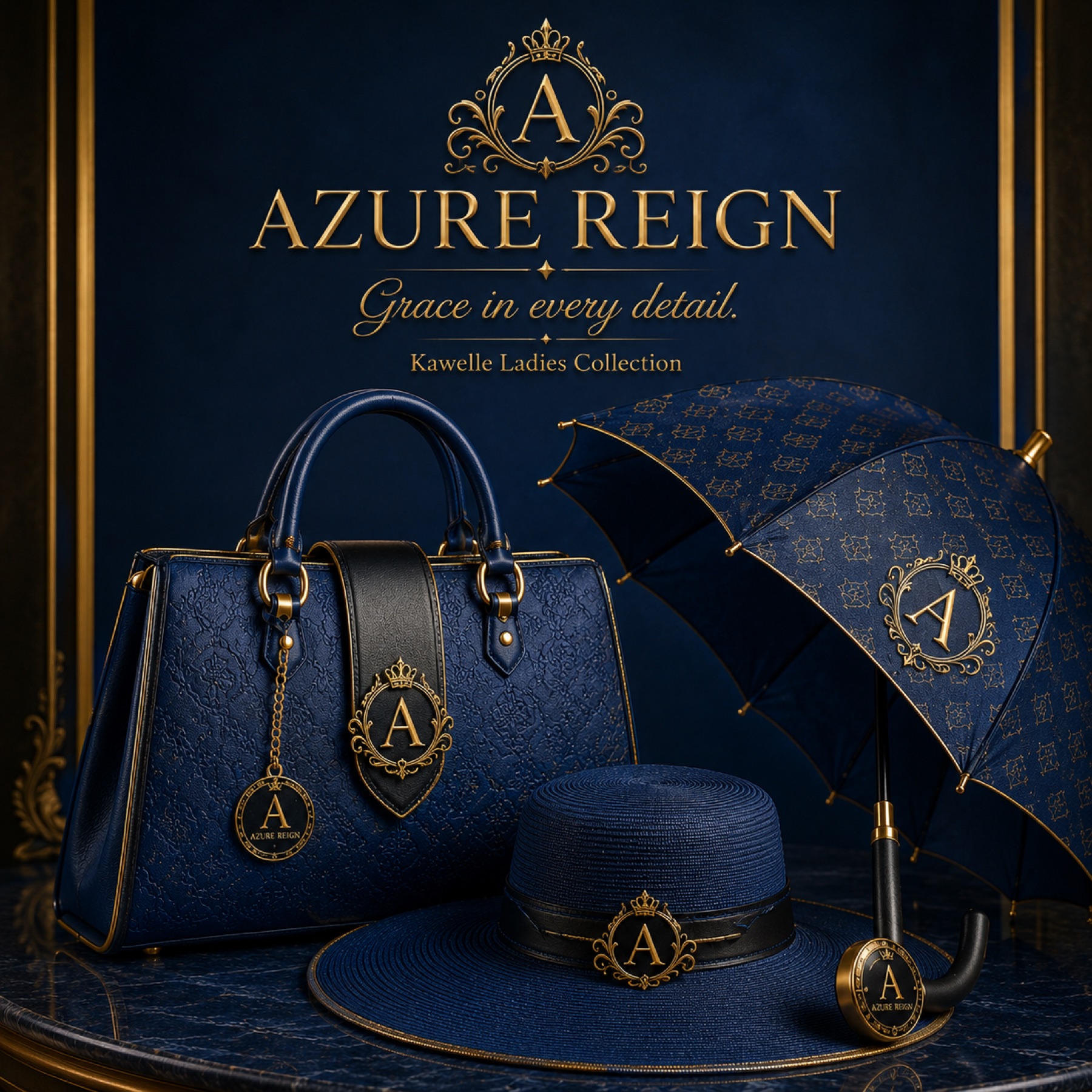Luxury Purse Hat & Umbrella 15