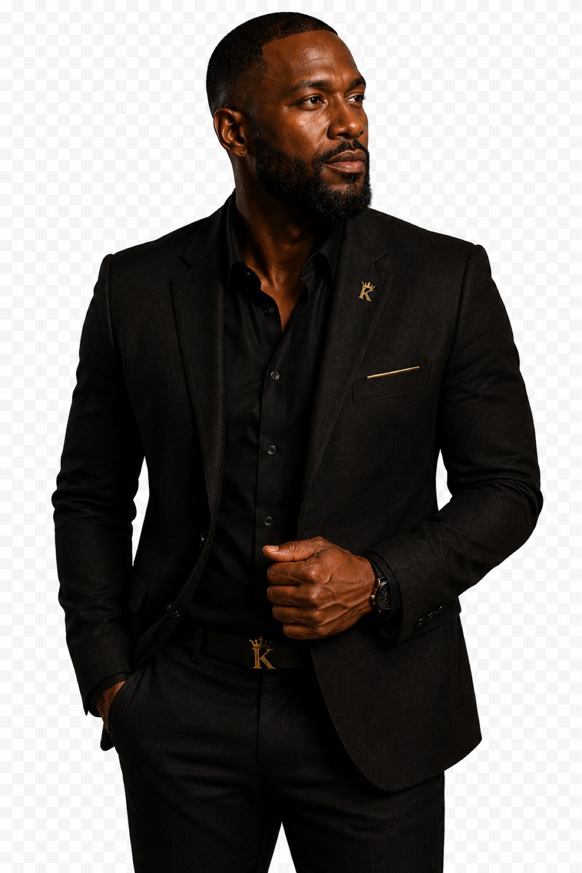 Male podcast host and actor portrait